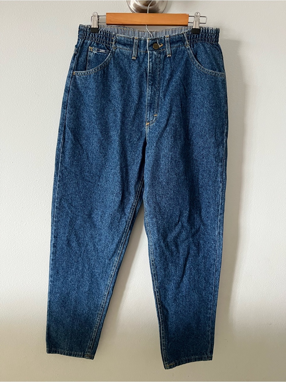 VTG Classic Women’s True Blue Denim Lee Jeans Sz 12 Pet